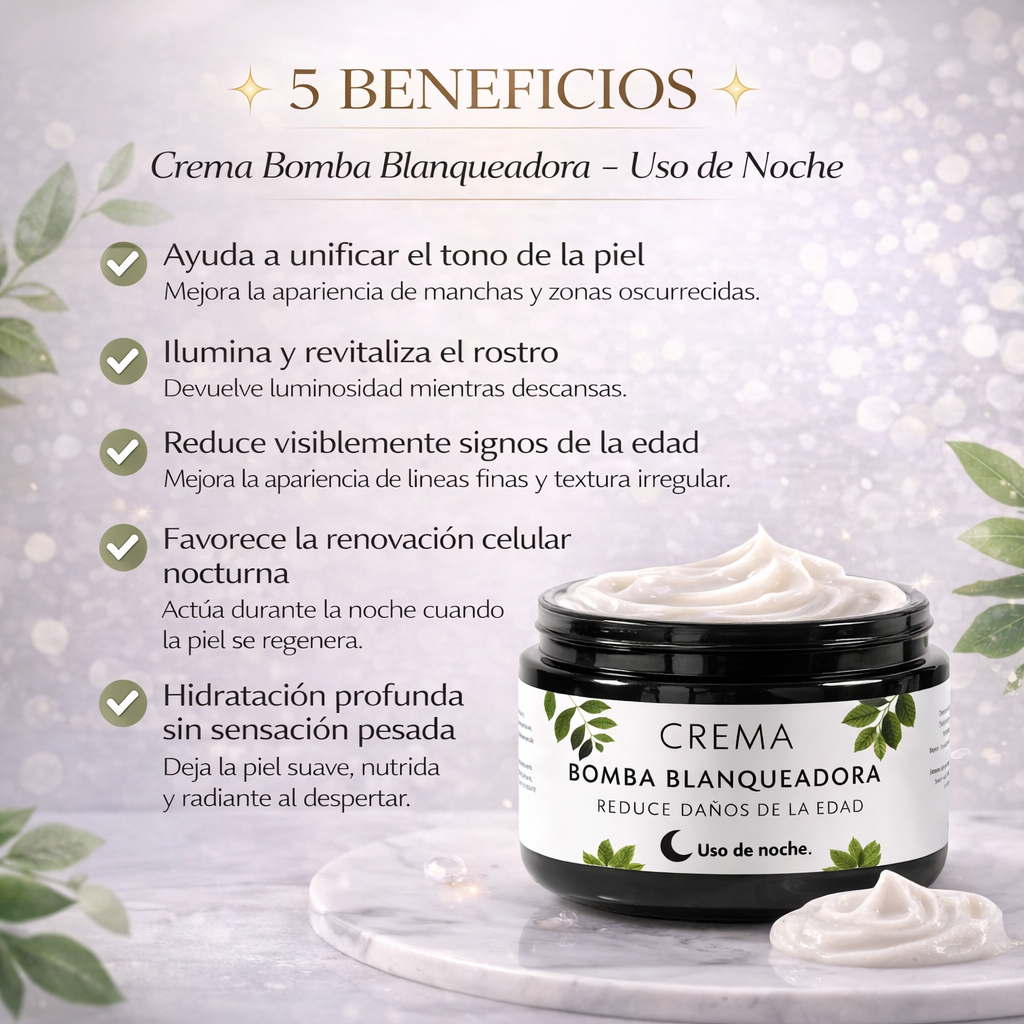 Crema Facial Despigmentante : Bomba Blanqueadora